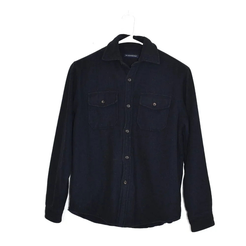 Brandy Melville Shacket Jacket Button Down Fleece Lined Wool Blend Heavyweight